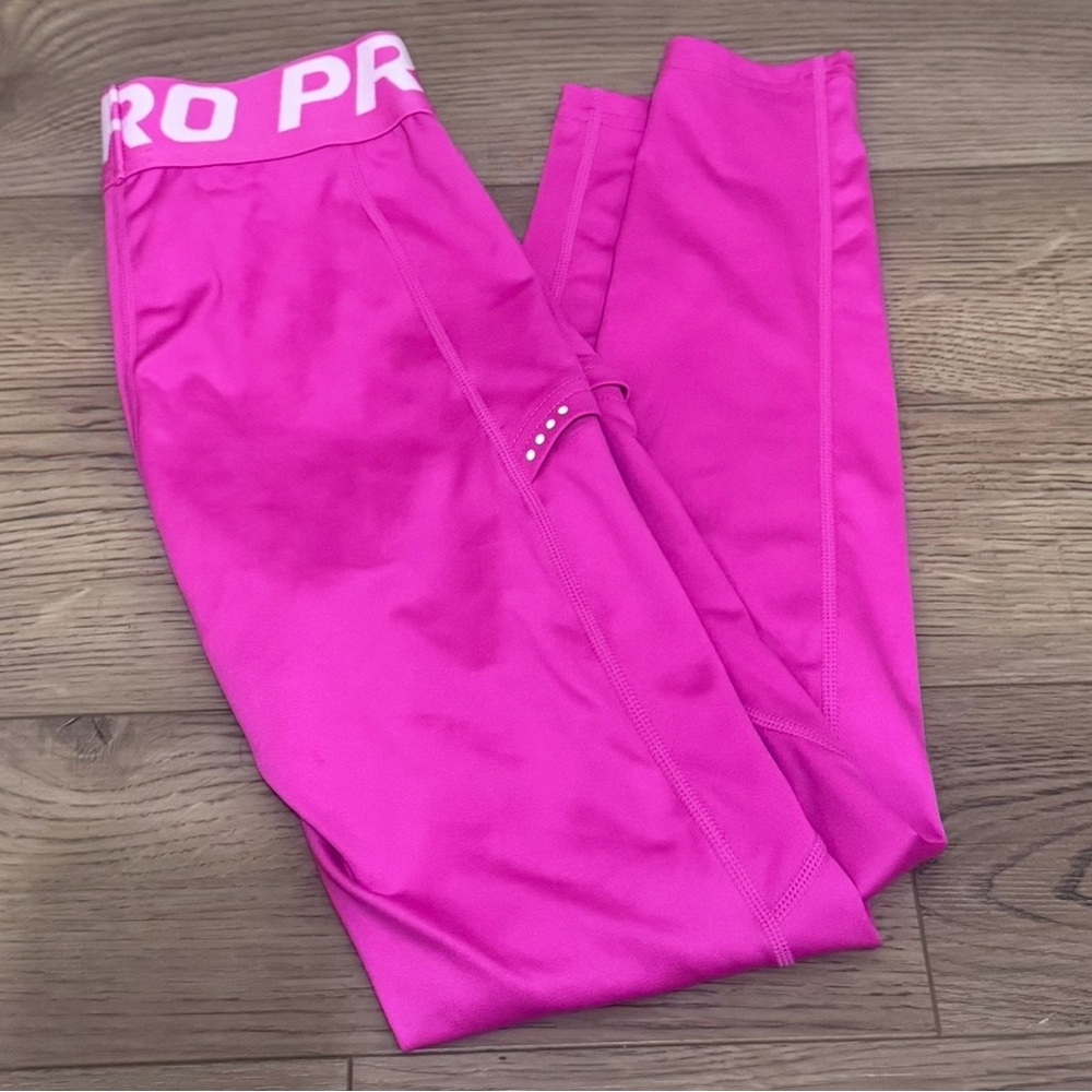 Pro Pink Woman Athletic Leggings -